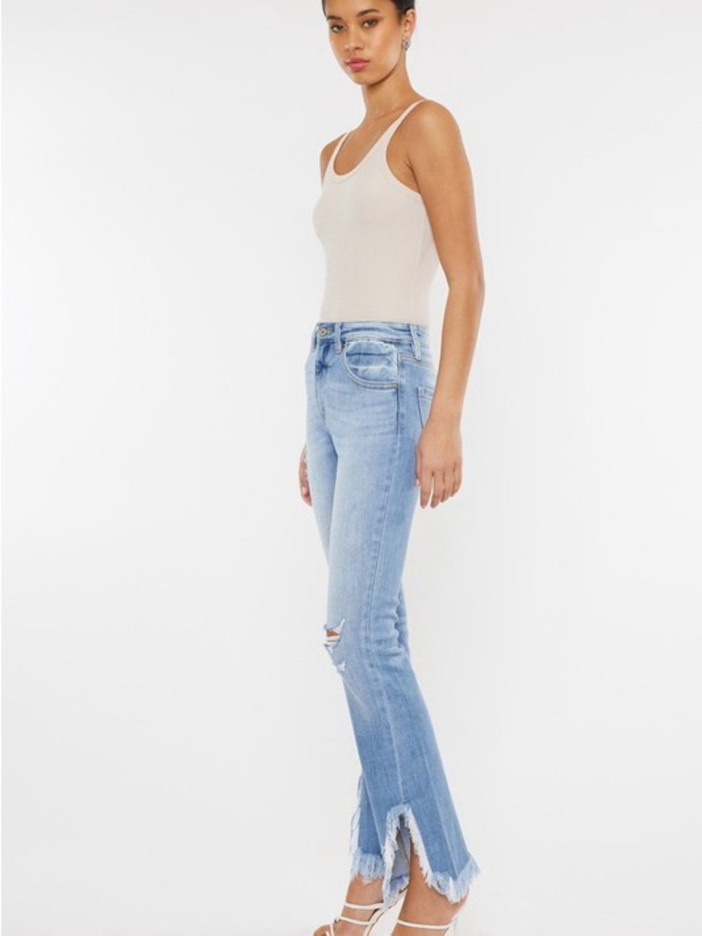 KanCan Distressed Bootcut Jeans - Picture 2 of 3